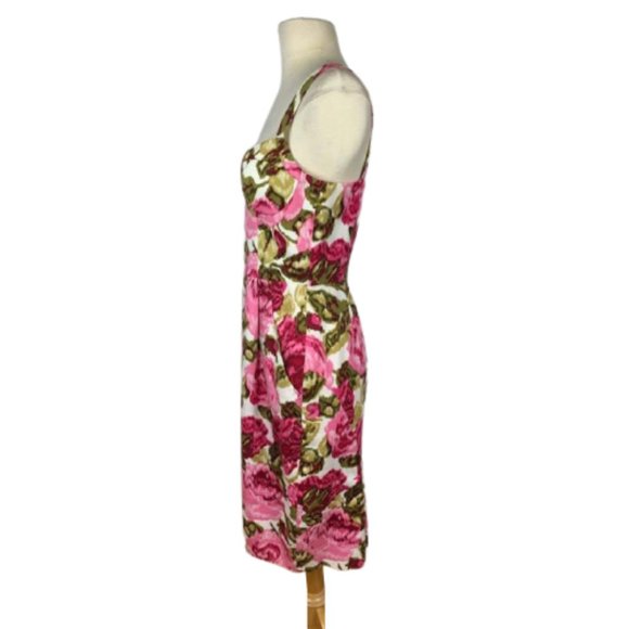 Lafayette 148 Floral Bustier Sheath Dress 4 - Picture 6 of 7